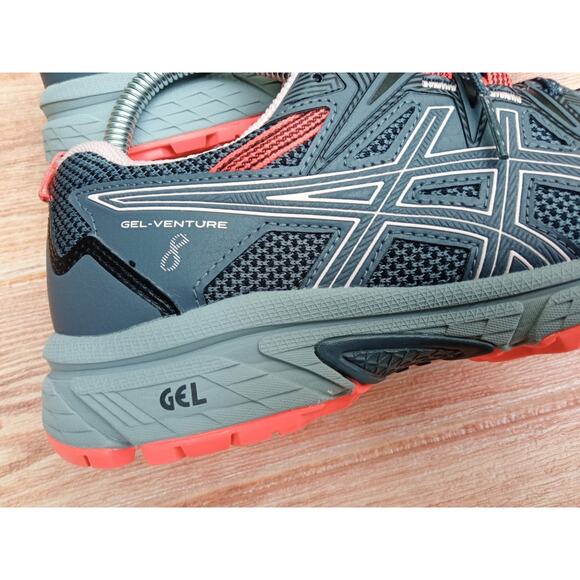 Asics Gel Venture 8 Running Athletic Sneakers Lace Up Shoes Grey Women’s 8.5 W - Picture 8 of 10